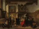 Een krijgsraad 'verhoor van een spion' in de 17e eeuw van Herman Frederik Carel ten Kate: figuren