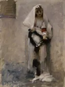 Een Parijs bedelmeisje van John Singer Sargent: portret met kind