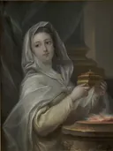 Een vestaalse maagd van Charles André van Loo: portret