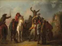 Election Scene, Catonsville, Baltimore County van Alfred Jacob Miller: figuren