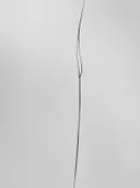 Minimalistisch schilderij met één golvende lijn