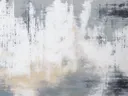 Expressief abstract schilderij in wit en zwart