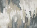 Expressief abstract schilderij in grijs en taupe