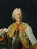 Field Marshal Karl Josef Prince Batthyány van Franz Anton Palko: portret met man