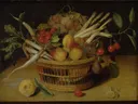 Früchtestillleben van Isaak Soreau: stilleven met fruit