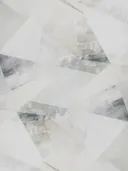 Abstract geometrisch schilderij met facetpatroon in beige