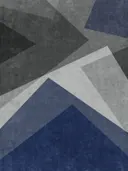 Abstract grafisch schilderij met geometrische driehoeken