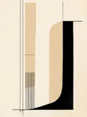 Art-deco geinspireerde geometrische compositie