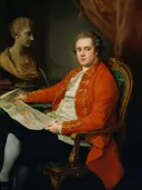 George Legge, Viscount Lewisham van Museo del Prado: portret met sculptuur