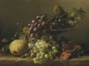 Gerardine van de Een kweepeer, paardebloemen, madeliefjes etc van Gerardina Jacoba van de Sande Bakhuyzen: stilleven