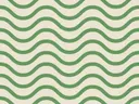 Abstract patroon van golvende groene lijnen op crèmekleurige achtergrond.