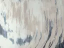 Abstract schilderij met golvende textuur in taupe en grijs