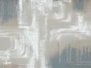 Grafisch abstract schilderij in taupe en blauwgrijs