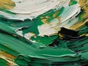 Abstracte groen-gouden verftexturen
