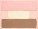 Grote blokken paletmes, roze en taupe, paletmes abstract schilderij