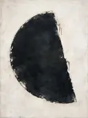 Schilderij: halve met een cirkel