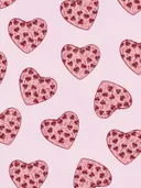 Patroon van harten gevuld met kleine hartjes