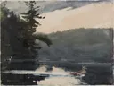 Herten in de Adirondacks van Winslow Homer: dieren