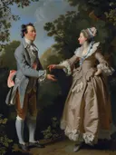Klassiek schilderij 'Het Aanzoek'