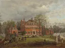 Het oude Westover House van Edward Lamson Henry: stad