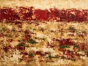 Meswerk schilderij, hoge horizon in Granaatappel