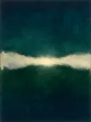 Kleurvelden schilderij, horizon in nacht