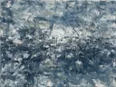 Action painting schilderij, horizon (sweep) in inkt en steen