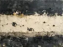 Meswerk schilderij, horizontale lagen in Grafiet en Goud