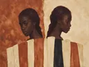Twee vrouwen, schilderij