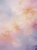 Abstract impressionistisch schilderij van een wolkenlucht