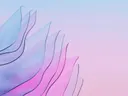 Abstracte doorschijnende vleugelvormen in pastelblauw en roze
