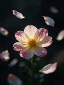 Fotografie van japanse sierkers in de dauw