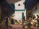 Joodse bruiloft in Marokko van Eugène Delacroix: figuren