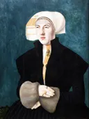Katharina von Holzhausen van Hans Abel: portret met vrouw