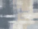 Minimalistisch abstract schilderij met kleurblokken in blauwgrijs