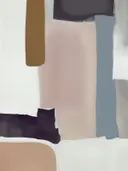 Abstract minimalistisch schilderij met kleurblokken