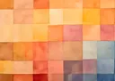 Abstract aquarel patroon van gekleurde vierkanten