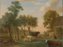 Dierschilderij 'Koeien in de Weide bij een Boerderij' naar Paulus Potter