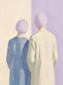 Koppel van de rug, olieverf in diep lavendelvelden, schilderachtig olieverf schilderij, koppel van de rug