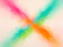 Nevel schilderij, kruisende diagonalen in Tropisch Fruit