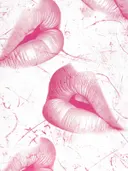 Grungy patroon van roze lipafdrukken