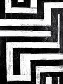 Abstract grafisch schilderij met labyrintpatroon