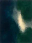 Lagen in nacht, kleurvelden schilderij, lagen