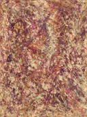 Lagen Spetter in stoffig mauve, abstract schilderij