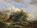 Landschaft bei Gutenstein van Dominik Schufried: landschap