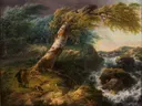 Landschap in de storm van Gerard van Nijmegen: landschap