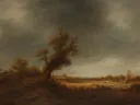 Landschapsschilderij 'Landschap met Oude Eik' naar Adriaen van Ostade