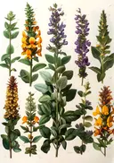 Botanische prent van lavendel