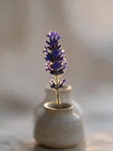Fotografie van lavendel in het gouden uur, diep paarsblauw