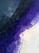 Abstract landschap in leisteen en ivoor
